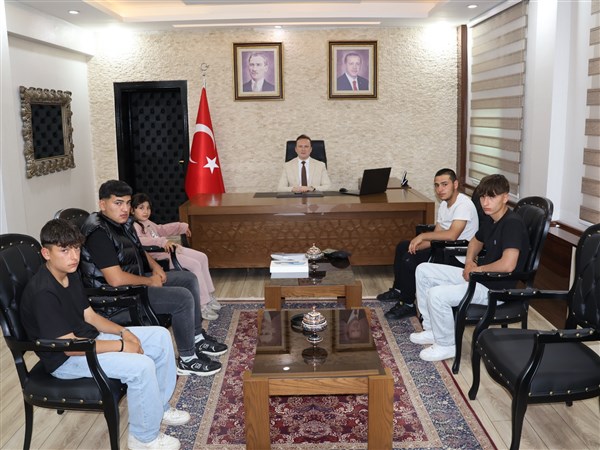 Sayın Kaymakamımız Mehmet Sadık KILIÇ, SERCAN Ailesini Makamında Ağırladı.